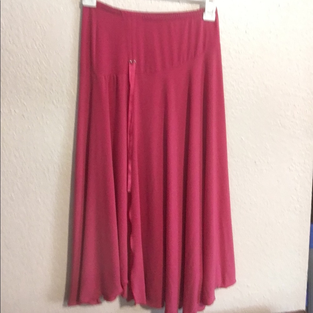 Beautiful and Bright pink wrap skirt with tie!